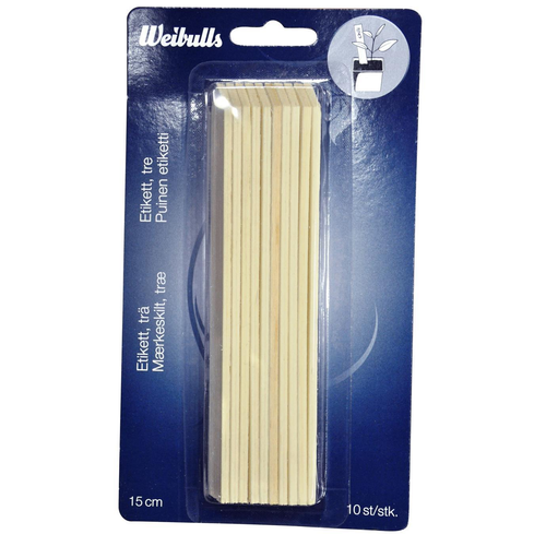 Nelson Garden Weibulls Sticketikett Trä 10 st, 15 cm