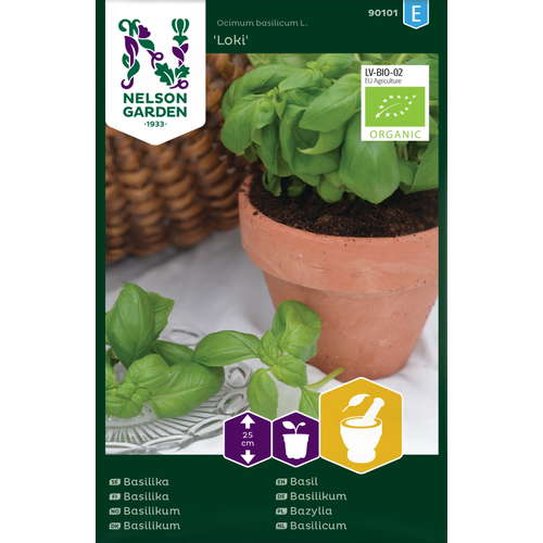Nelson Garden Fröer Nelson Garden Basilika - 'loki' - ocimum basilicum l. 90101 EKOfrö Nelson Garden Fröer Nelson Garden Basilika - 'loki' - ocimum basilicum l. 90101 EKOfrö