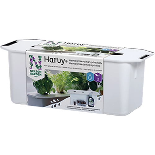 Nelson Garden Nelson Garden Hydroponisk odlingslåda Harvy 3, vit, startpaket 5541
