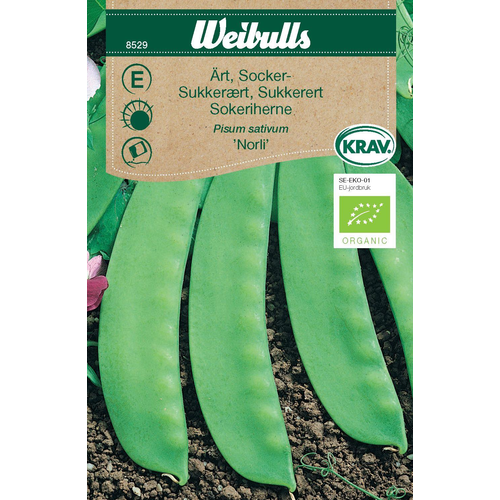 Weibulls Weibulls Sockerärt,  Norli låg KRAV - pisum sativum 8529